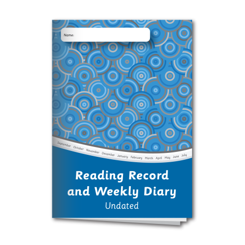 Reading record and weekly diary with wellbeing activities (set 1)