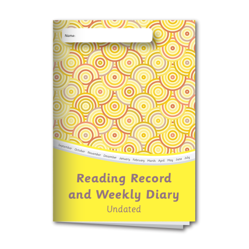 Reading record and weekly diary with wellbeing activities (set 2)